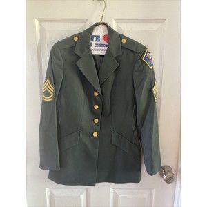 Mint U.S. ARMY Woman’s Jacket Uniform- Vintage Sargeant buttons & Patches